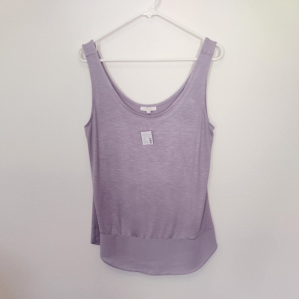 NWT Mauriecs Tank Top and sheer waistline and bottom back.